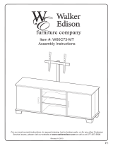 Walker Indoor Furnishings W60C73MB-MT User manual