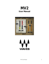 Waves Dynamics Processor MV2 User manual