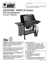 Weber 1000 LX User manual