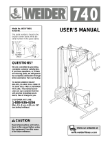Weider 740 User manual