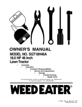 Weed Eater 177599 User manual