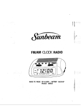 Sunbeam Clock Radio 89014 User manual
