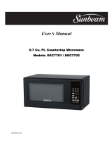 Sunbeam Microwave Oven SGC7701 User manual