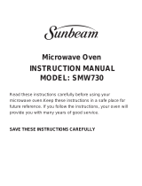 Sunbeam Microwave Oven SMW730 User manual