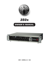 SWR Stereo Amplifier 350x User manual