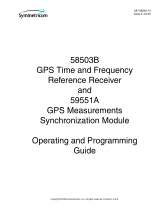 Symmetricom GPS Receiver 59551A User manual