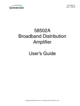 Symmetricom Network Router 58502A User manual