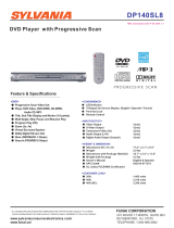 Sylvania DVD Player DP140SL8 User manual