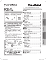 Sylvania DVL245G User manual