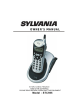 Sylvania Cordless Telephone STC590 User manual