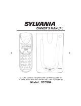 Sylvania Cordless Telephone STC984 User manual