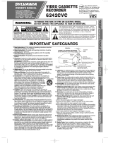 Sylvania VCR 6242CVC User manual