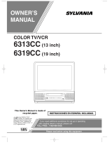 Sylvania TV VCR Combo 6313CC User manual