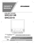 Sylvania TV VCR Combo SRC2213B User manual