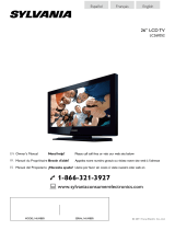 Sylvania Flat Panel Television LC260552 User manual