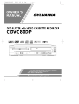 Sylvania DVD VCR Combo CDVC80DP User manual