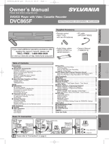 Sylvania DVC865F User manual
