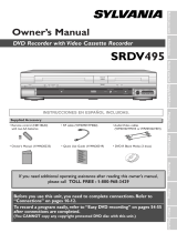 Sylvania DVD VCR Combo SRDV495 User manual