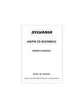 Sylvania Portable Stereo System SRCD668 User manual