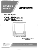 Sylvania TV DVD Combo C6519DD User manual