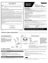 Symphonic CRT Television WFB20M4, WFS20M4 User manual