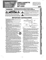 Symphonic VCR SP120C User manual