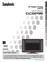 Symphonic Flat Panel Television CLC200YM8 User manual