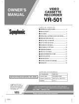 Symphonic VCR VR-501 User manual