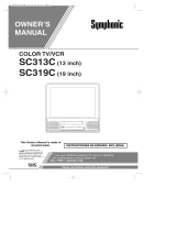 Symphonic SC1302, SC1902 User manual