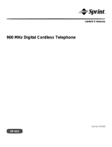 Sprint Nextel Cordless Telephone SP-515 User manual