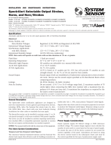 System Sensor SA: P1224 and S1224 Models User manual
