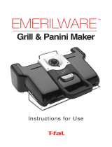 T-Fal Gas Grill Use Grill & Panini Maker User manual