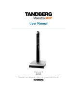 TANDBERG Projector MXP User manual