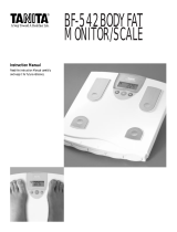 Tanita Scale BF-542 User manual