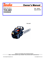 Tanaka Chainsaw TCS-3401 User manual