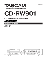 Tascam CD Player CD-RW901 User manual