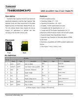 Transcend Information Network Card TS4/8GUSDHC6-P3 User manual