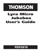Technicolor - Thomson MP3 Player PDP2810 User manual