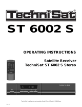TechniSat Satellite Radio ST 6002 S User manual