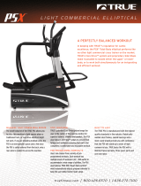 True Fitness Elliptical Trainer PSX User manual