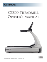 True Fitness Treadmill CS800 User manual
