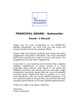 Vienna Acoustics Speaker Principal Grand User manual