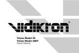 Vidikron Projector 40 40ET User manual