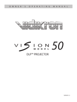 Vidikron Vision Model 50 User manual