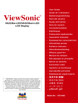 ViewSonic Va2238w-LED/VA2238wm-LED User manual