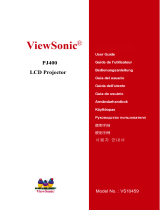 ViewSonic Projector PJ400 User manual