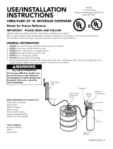 Viking VRBD/VUBD 24" W. BEVERAGE DISPENSER User manual