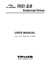 VIPowER Computer Drive USB 2.0 User manual