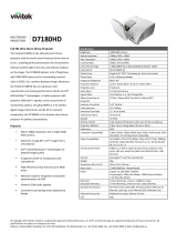 Vivitek Projector D7180HD User manual