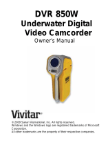Vivitar Camcorder DVR 850W User manual
